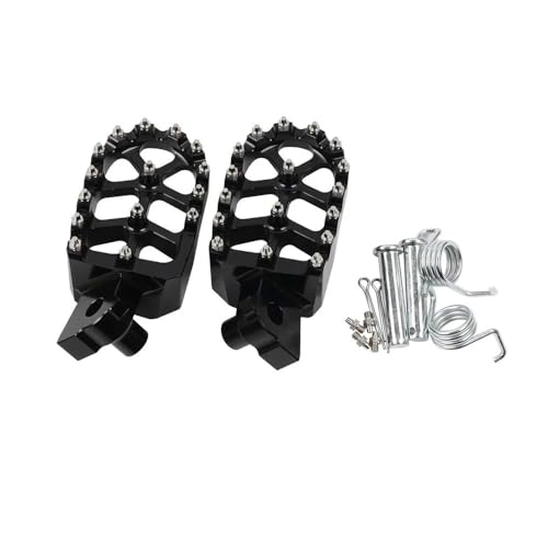 PDANBD Motorrad Fußrasten Fußrasten Rest Pedal Für Yam&aha WR250R WR250X WR250 R WR 250 RX WR 250R 250X - Aluminium, Schwarz, Universal, Vorder/Hinter, Abenteuer-Motorrad