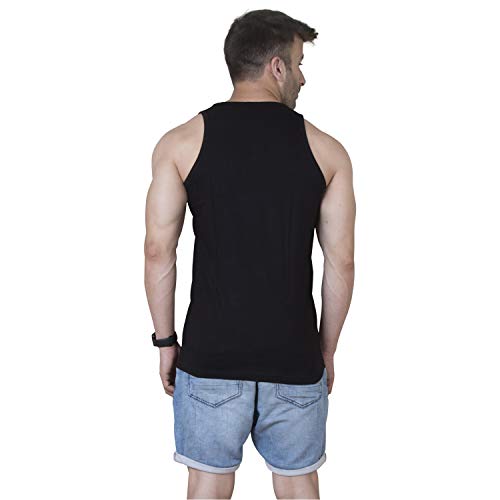 Image of Veirdo Men's Cotton Printed Regular Fit Vest