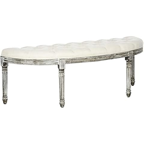 HOMCOM Antique Style Half-Circle Ottoman Cover