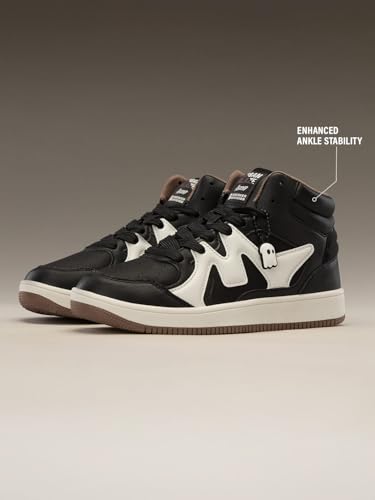 Image of The Souled Store UBZ Ascend: Men and Boys High Top Sneakers | Colourblocked Trainer with Durable PU, Padded Collar & Superior Grip Outsole