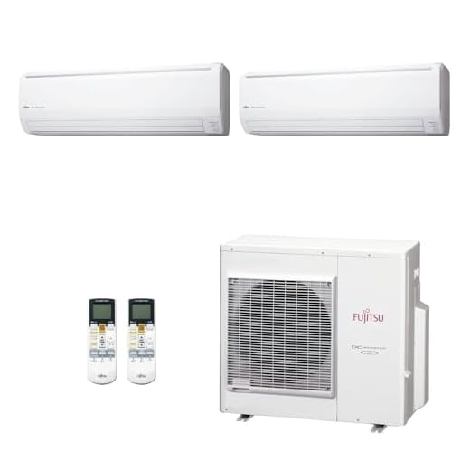 Ar-Condicionado Multi Split Inverter Fujitsu 35.000 (1x Evap HW 18.000 + 1x Evap HW 24.000) Quente/Frio 220V