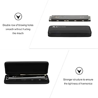 JOPESA Harmonica 28 Trous clé d’instrument de Musique d’orgue à Bouche Harpe avec étui de Rangement for Joueur débutant… - Les Beatles, Paul McCartney, John Lennon, RIngo Starr, George Harrison JOPESA Harmonica 28 Trous clé d'instrument de Musique d'orgue à Bouche Harpe avec étui de Rangement for Joueur débutant… – Image 7