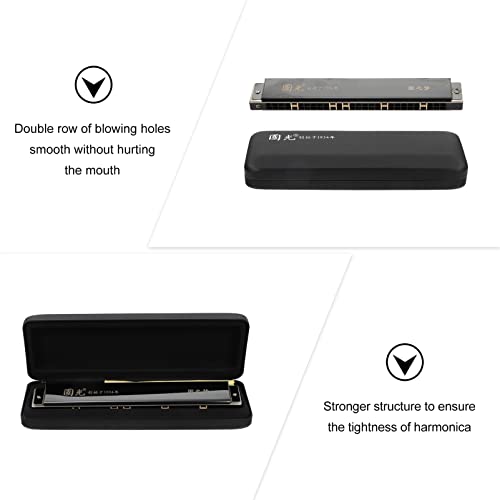 JOPESA Harmonica 28 Trous clé d’instrument de Musique d’orgue à Bouche Harpe avec étui de Rangement for Joueur débutant… - Les Beatles, Paul McCartney, John Lennon, RIngo Starr, George Harrison JOPESA Harmonica 28 Trous clé d'instrument de Musique d'orgue à Bouche Harpe avec étui de Rangement for Joueur débutant… – Image 8