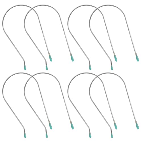 Homoyoyo Lot de 8 Pinces à Rouleaux Chauffants 4,45 Cm, Clips de Remplacement en Plastique Léger pour Bigoudis, Pinces à Friser les Cheveux pour Coiffure Maison, Accessoire Bouclage