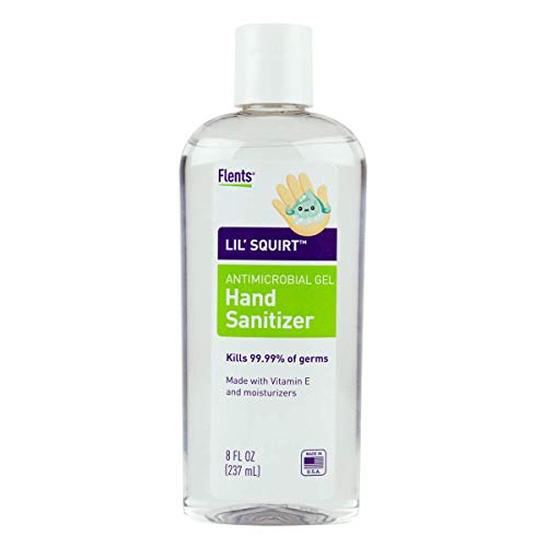 Flents Lil' Squirt Hand Sanitizer Gel Made with Vitamin E + Moisturizers, 8 Fl Oz, Case of 24, 8 Fl Oz