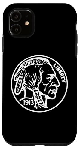 バッファロー ニッケル コイン コレクター 5セント 貨幣学 1913 アメリカ スマホケース iPhone 11 用