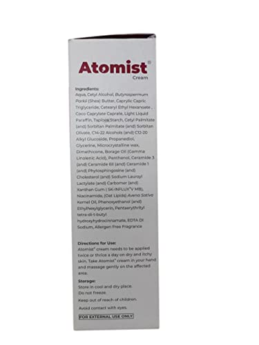 Brinton Atomist Skin Barrier Repair Cream for Dry & Itchiness | Enriched with Ceramides & Oat Lipids | Non-Comedogenic & Dermatologically Tested | Soothes & Repairs Skin Barrier | 125 g (Pack of 1)