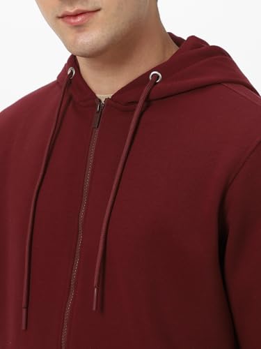 Image of Neostreak Men's Cotton Hooded Neck Zippered Sweatshirt