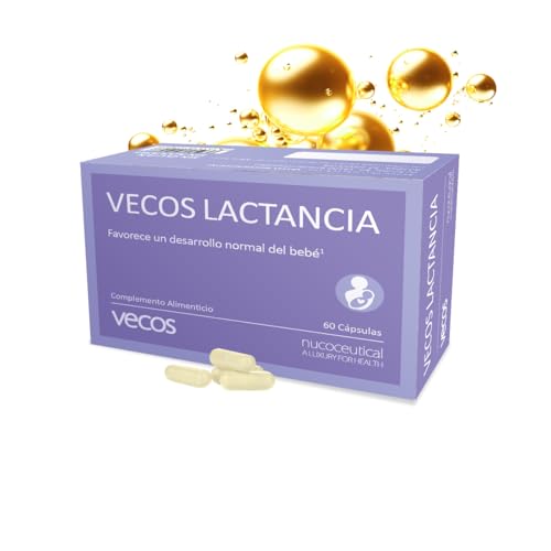 Vitaminas para Mujer - Vecos Lactancia - 60 Cápsulas Vegetales - Favorece un Desarrollo Normal del Bebé - Propiedades Antioxidantes - Complemento Alimenticio