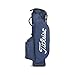 Titleist Mens Players 4 Navy Golf Stand Bag, Nylon, Double Strap, 4-Way Divider, 7 Pockets, 3.7 pounds, High-Grade Aluminum Legs