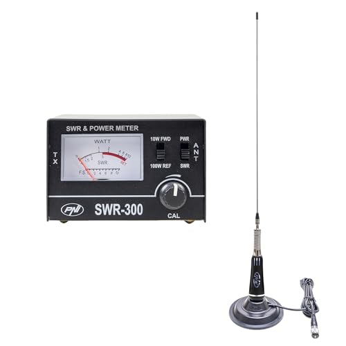 Antena LED 2000 CB para solucionar interferencias de radio con ajuste SWR-300 negro