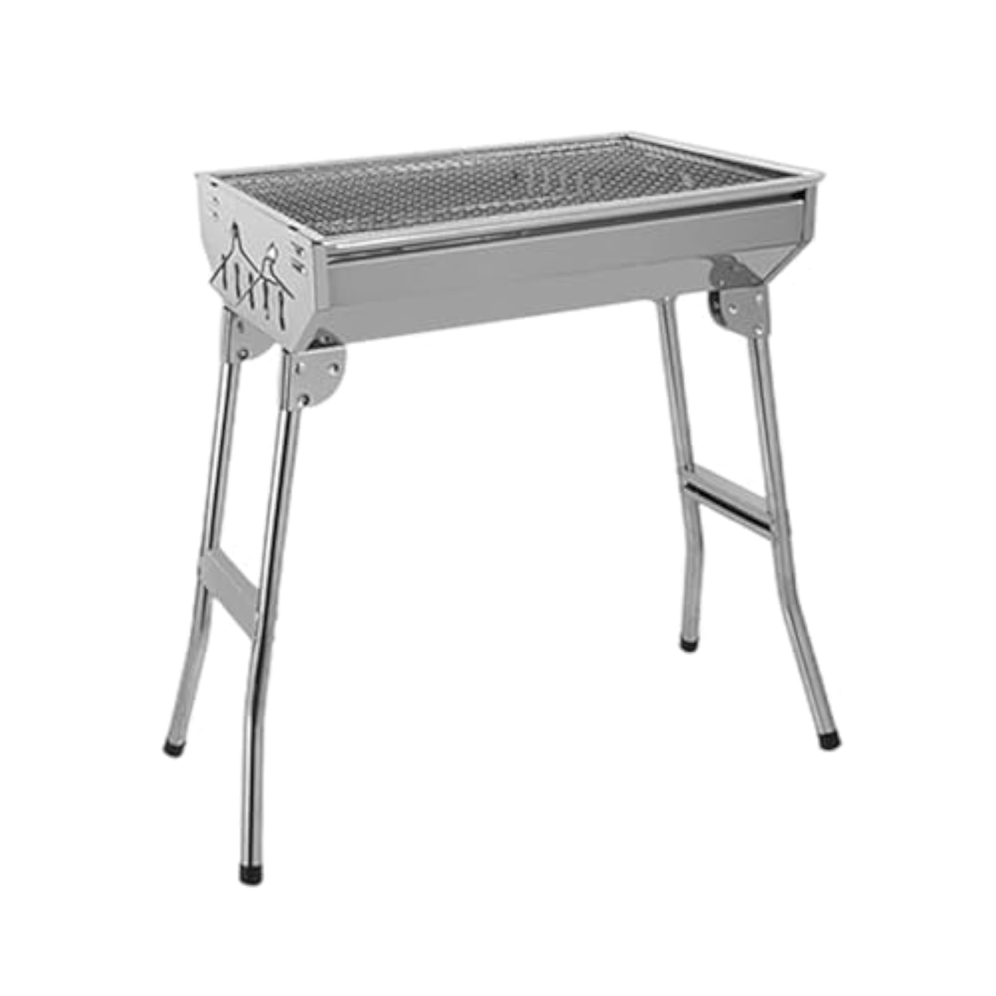 Folding Barbecue Grill, Metal Charcoal Grill