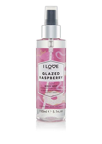 i love love I love signature glazed raspberry long lasting fast drying non sticky body mist for her 150ml