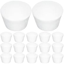 GANAZONO 20pcs Foam Cupcake Paintable Faux Cake Model Foam Dummy Cake Model for Birthday Wedding Christmas Party Decoratin White 6.5cm