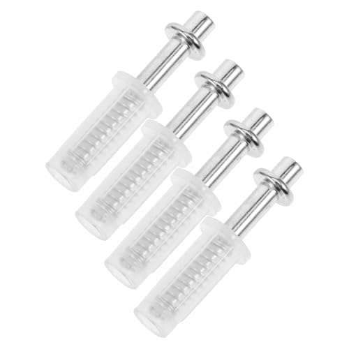 Kit de 4 piezas de pivotes superiores para puertas bifold, herrajes metálicos para puertas corredizas de clóset, soportes suaves para fácil instalación y uso pesado miniatura 7