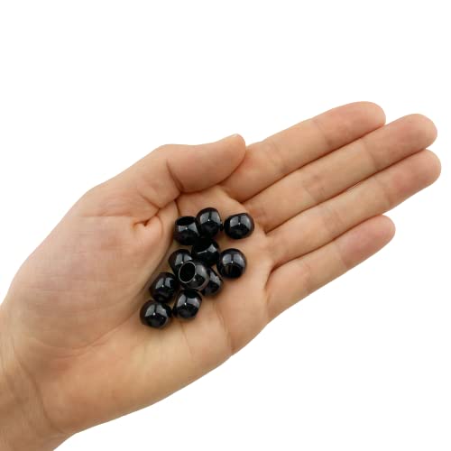 Cuentas con núcleo de latón YDHSIKK de 12mm cuentas acrílicas redondas para enhebrar hilo 3