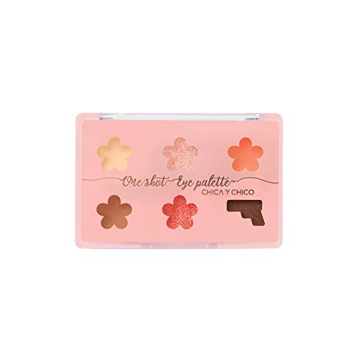 [CHICA Y CHICO] One shot eye palette adorable coral, mat, shimmer, glitter, vivid pigmentation, soft texture, long lasting, 9g…