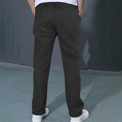 Boys Girls Sports Cargo Pants Solid Color Stretch Elastic Waist School Sweatpants Kids Boy Girl Joggers Long Pant4