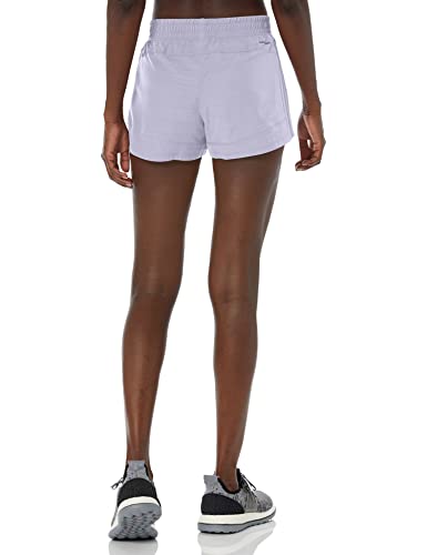 adidas Women's Pacer 3-Stripes Woven Heather Shorts #TOP20