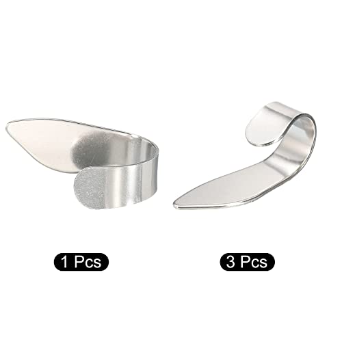 sourcing map Réglable Pouce Médiators 1 pièces Argent Inox Acier Doigt Médiators 3Pcs pour Guitare - Les Beatles, Paul McCartney, John Lennon, RIngo Starr, George Harrison sourcing map Réglable Pouce Médiators 1 pièces Argent Inox Acier Doigt Médiators 3Pcs pour Guitare – Image 4