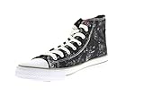 ED HARDY Men's Casual and Fashion Sneakers, Black, 8.5