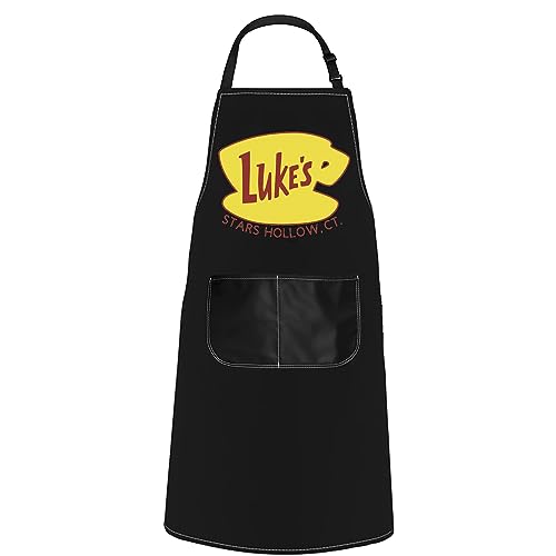 POFULL Luke's Diner Stars Hohle Schürze Luke's Coffee Geschenk Kaffeeliebhaber Geschenk, Luke Stars Schürze, Einheitsgröße