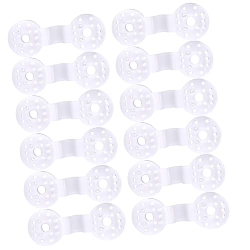 jojofuny Lot de 50 Clips en Pe Blanc pour Filet D'ombrage, Fixation Facile et Résistante, pour Protection Solaire et Jardinage