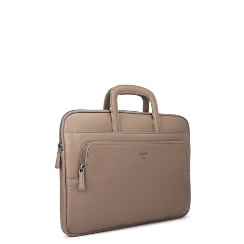 Image of Da Milano Leather Laptop Bag for Men & Women | Laptop Messenger Bag | Fits Up To 14 inch Laptop | Ideal for Office Purpose