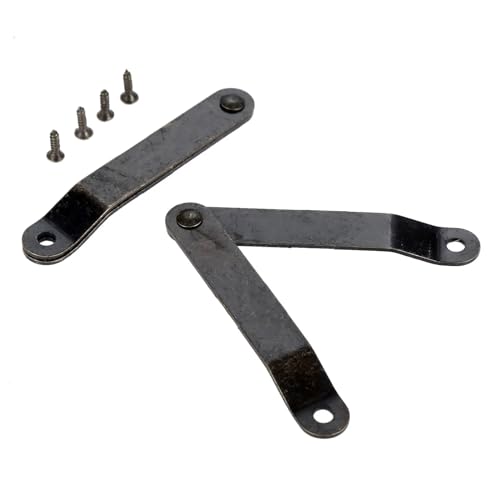 Charnière support couvercle 65x10mm pour coffret et vitrine - 2
