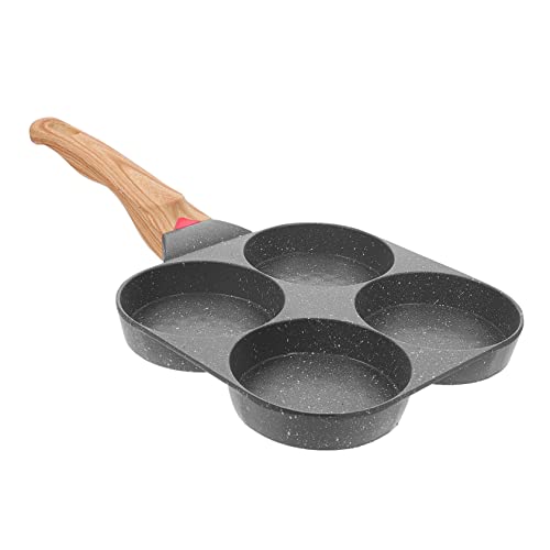 SOLUSTRE Cup Non Stick Egg Frying Pan Versatile Cooking Pot for Breakfast and Daily Use Safe Scalding Handle Compatible with Induction and Gas Stoves Easy Clean