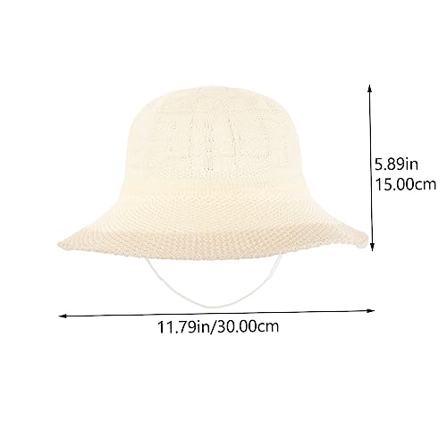 Woven Bucket Hat Girls Boys and Girls Sun Hat Foldable Design for Summer Sun Protection Khaki2
