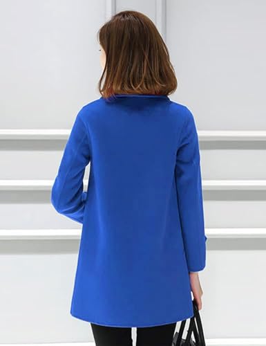 IDEALSANXUN Womens Fall Winter Wool Coats Peacoat Double Breasted Trench Coats3