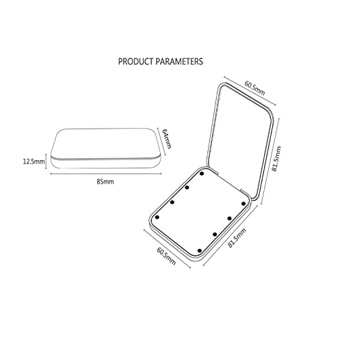 Pocket Mirror with LED Light, 1X/3X Magnification LED Compact Travel Makeup Mirror - Image 4