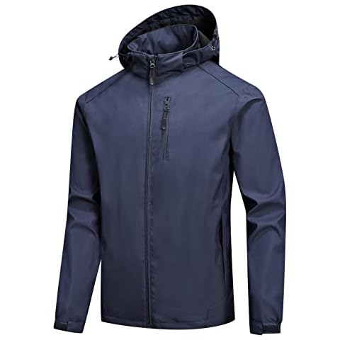 Softshelljacke Herren Skijacke Atmungsaktiver Wasserdichte und Windabweisende Warme Fleece Gefüttert Outdoor Jacke Cover