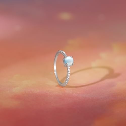 Image of GIVA 925 Silver Sparkling Moonstone Ring| Gifts for Women and Girls | With Certificate of Authenticity and 925 Stamp | 6 Months Warranty