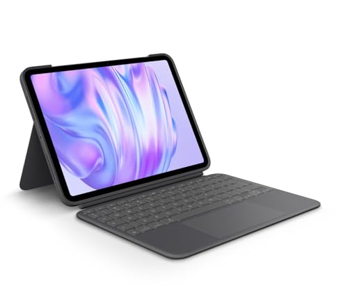Logitech Custodia con tastiera Combo Touch per iPad Pro 11 pollici (M4)(2024) - Tastiera retroilluminata rimovibile con kickstand, digitazione confortevole, modalità multiuso - Grafite, layout QWERTY