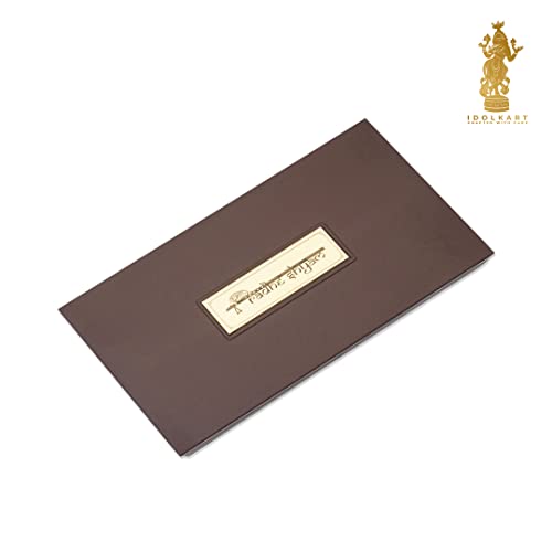 Image of Idolkart Radha Krishna Pocket Temple 24 Karat Gold Coated - Radhakrishna Photo Frames, Gift, Pooja Box Crafted from Wood | for Wealth, Prosperity & Vastu Benefits - Housewarming Gift - 4x8