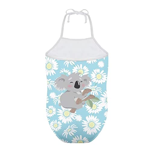 Image of Pinupub Girls One Piece Swimsuit Off Shoulder Halter Neck Cute Fashion Hawaiian Tropical Bathing Suit