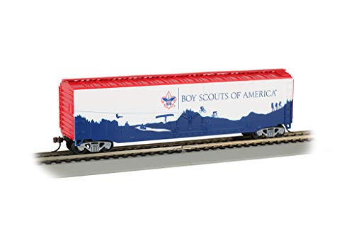 50' Plug-Door Box Car Boy Scouts Of America - Adventure Landscape - Ho Scale #TOP17