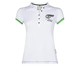  Kawasaki - Polo - Cuello de polo - para mujer blanco verde 32/34
