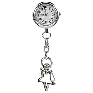 iplusmile Verpleegkundige zakhorloge ster polshorloge kwartshorloge verpleegstershorloge verpleegstershorloge FOB- klok sleutelhanger horloge voor doctor verpleegkundige verpleegster diploma cadeau