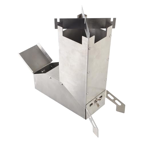 Estufa de rúcula de leña, estufa de camping de madera - Estufa de calefacción de campamento de acero inoxidable portátil | Estufas de carbón extraíbles con bolsa de transporte para tiendas de campaña Estufa de rúcula de leña, estufa de camping de madera - Estufa de calefacción de campamento de acero inoxidable portátil | Estufas de carbón extraíbles con bolsa de transporte para tiendas de campaña