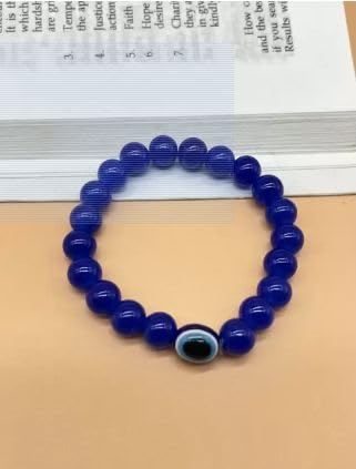 Image of Honbon Fancy Designer Beads Evil Eye Charms Bracelet,Handmade Unisex Nazar Bracelets,Friendship Band for All -Girls, Boys, Men & Women