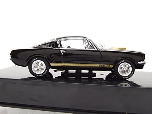 Ixo Ford Shelby Mustang GT 350 1965 schwarz Gold Modellauto 1:43 