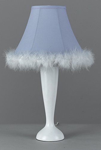 Lowest Price Cal Lighting BO-5689 Kids Korner One Light Table Lamp from Maid Collection in White Finish, 12.00 inches