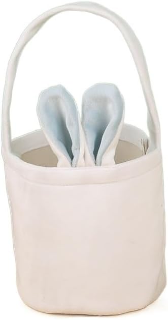 Gift Bags 5/20Pcs Easter Favor Cartoon Tote Bag Rabbit Ears Basket Candy Bag Kids Gift Tote Bag Happy Birthday Party Favor Bag (Color : A, Size : 5PCS_13X14.5CM)
