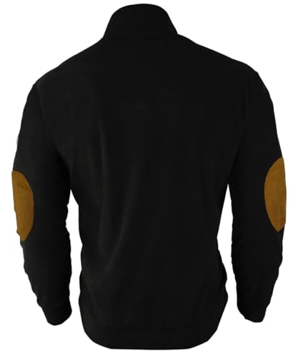 HARGLESMAN Mens Stand Up Collar Corduroy Heavy Sweatshirt Fashion Casual Warm Pullover Fleece Sweater4