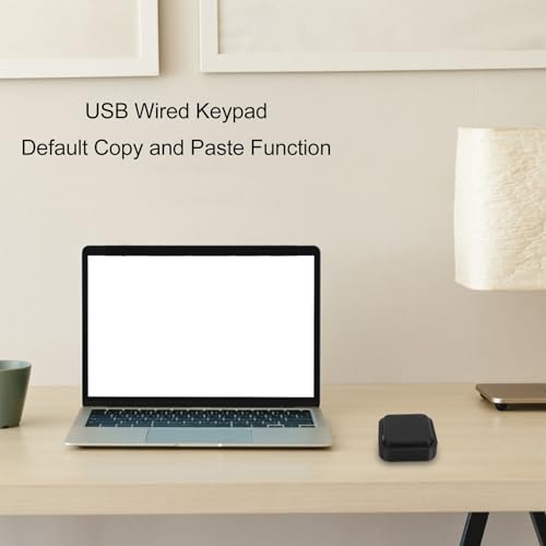 Klawiatura Programowalny Klawisz Enter Klawiatura Przewodowa USB Pojedynczy Klawisz Komputer Funkcja Kopiowania i Wklejania Domyślnie z Materiałem ABS