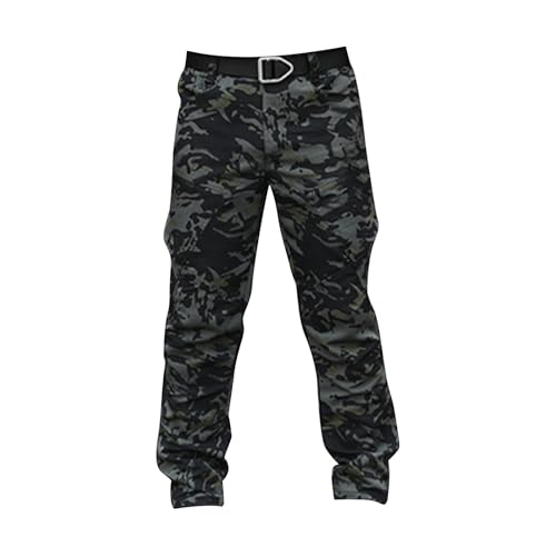 OIOLOYJM Military Cargo Pants for Men Hiking Relaxed Fit Work Waterproof Stretch Tactical Lightweight Outdoor Travel Pant