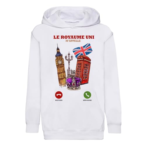 Sweat à capuche enfant premium de culture Londres pour un style britannique soigné